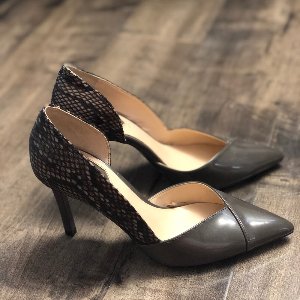 Zara heels with snake skin pattern
